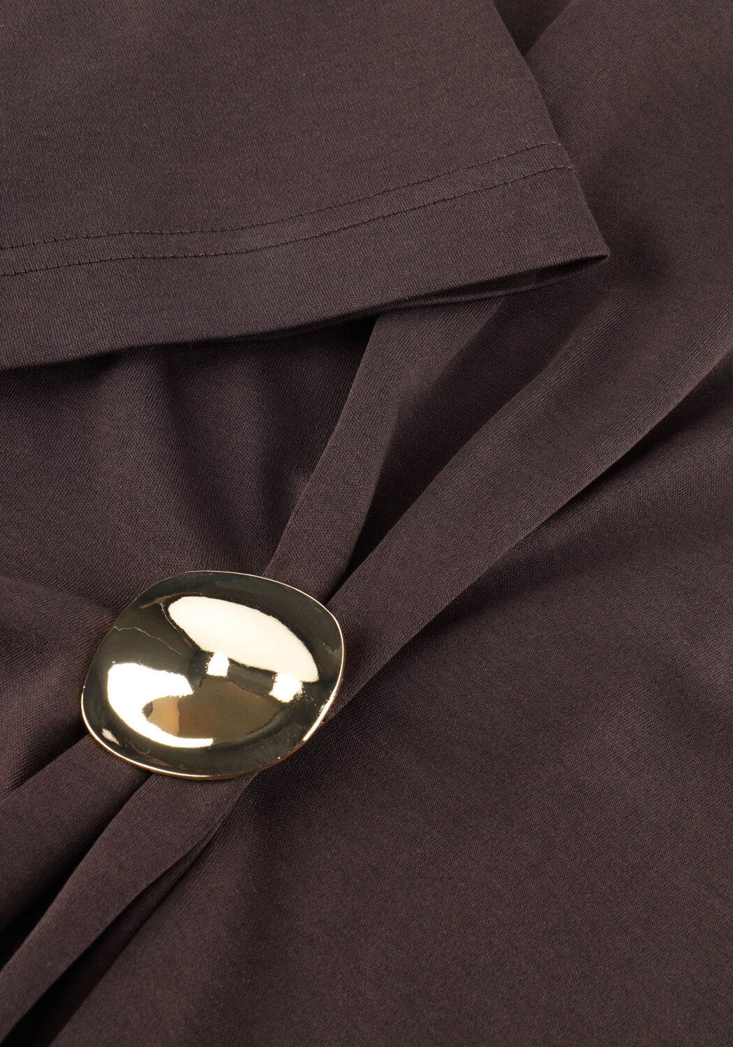 SECOND FEMALE Haut ENORA BROOCH TEE en marron - large