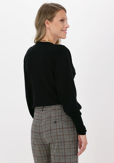 Zwarte SUMMUM Sweater PUFFY SLEEVE SWEATER BASIC KNIT - large