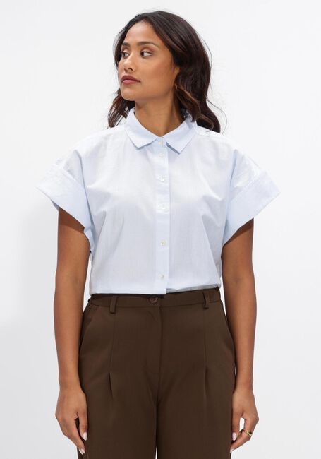 Lichtblauwe BY-BAR Truien/vesten PIXIE CHAMBRAY BLOUSE - large