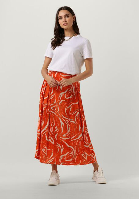 SELECTED FEMME Jupe midi SLFSIRINE ANKLE SKIRT en orange - large