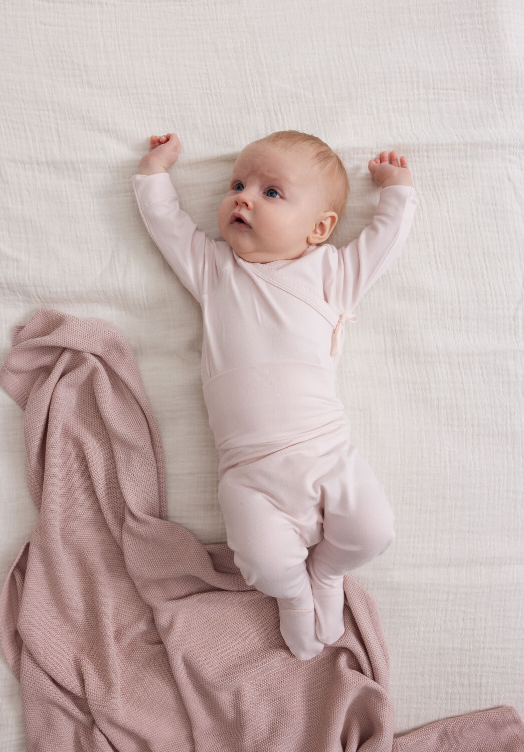 MARMAR COPENHAGEN T-shirt TUT WRAP LS Rose clair - large