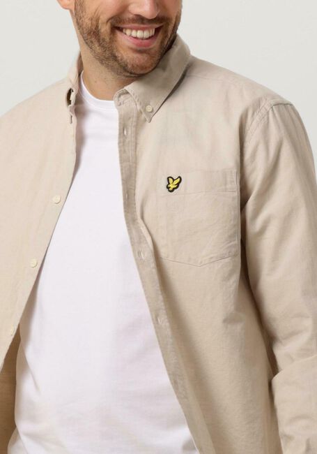 LYLE & SCOTT Chemise décontracté COTTON LINEN BUTTON DOWN SHIRT en beige - large