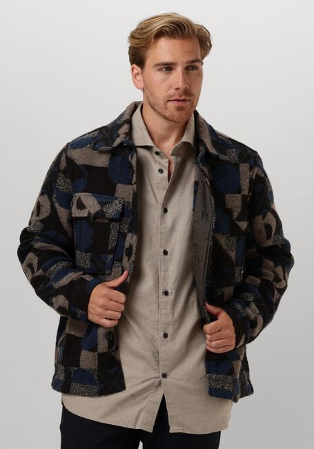 DSTREZZED Manteau MAVERICK OVERSHIRT en bleu - large