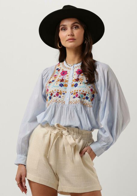 Lichtblauwe ANTIK BATIK  LENY BLOUSE - large
