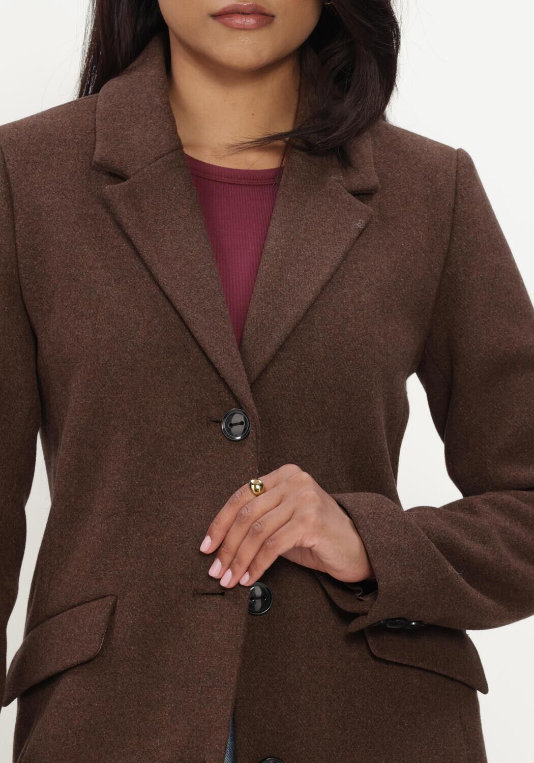 Bruine MODSTR&Ouml;M Mantel PAMELA COAT - large