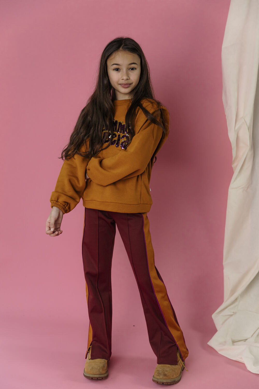 Rode AMMEHOELA Flared broek AM.SAM.03 - large