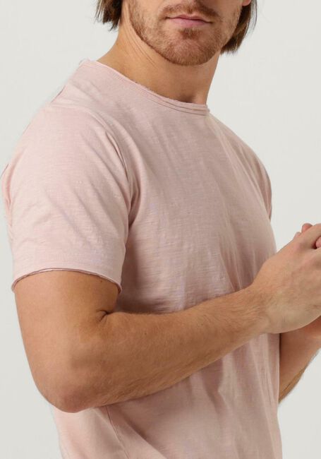 Lichtroze DSTREZZED T-shirt MC. QUEEN SLUB JERSEY - large