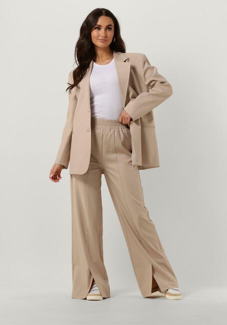 ALIX THE LABEL Blazer LADIES WOVEN PATCH BLAZER Sable - large