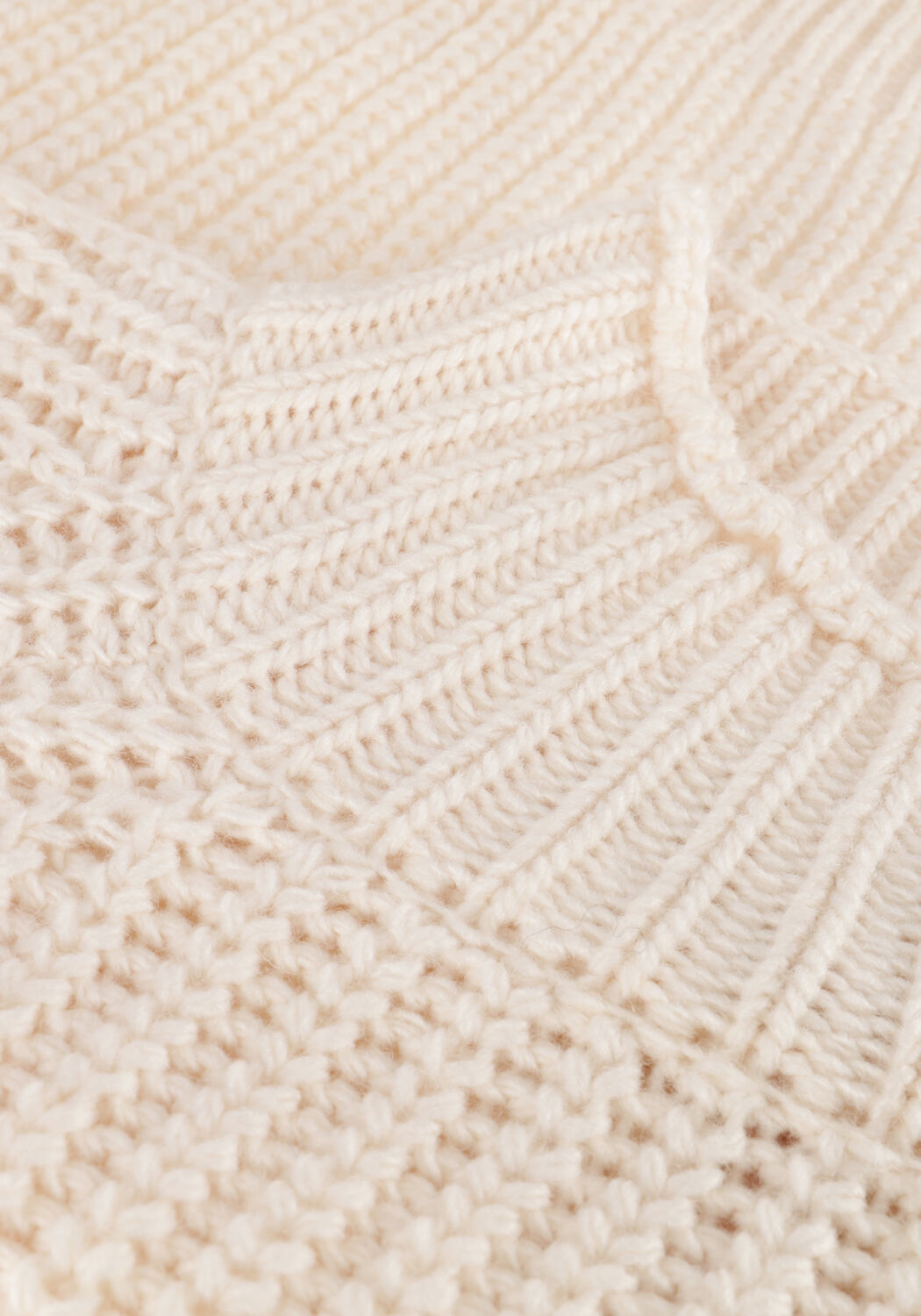 Gebroken wit NOTRE-V Trui HEAVY KNIT TOP - large