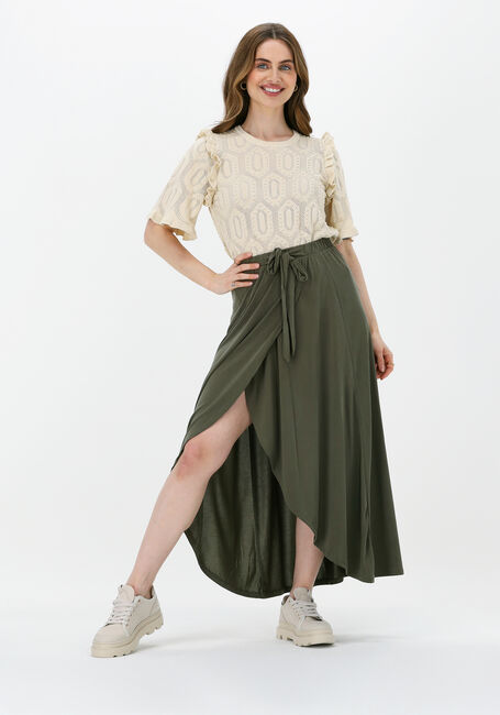 Beige OBJECT Top CILA S/S KNIT PULLOVER - large