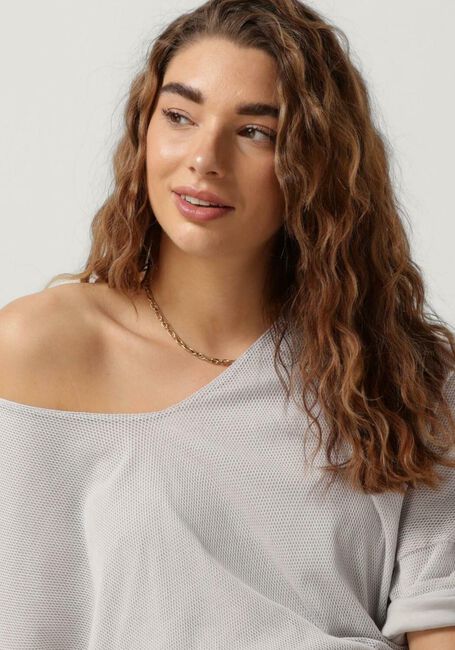 10DAYS Haut THIN SWEATER WAFFLE en gris - large