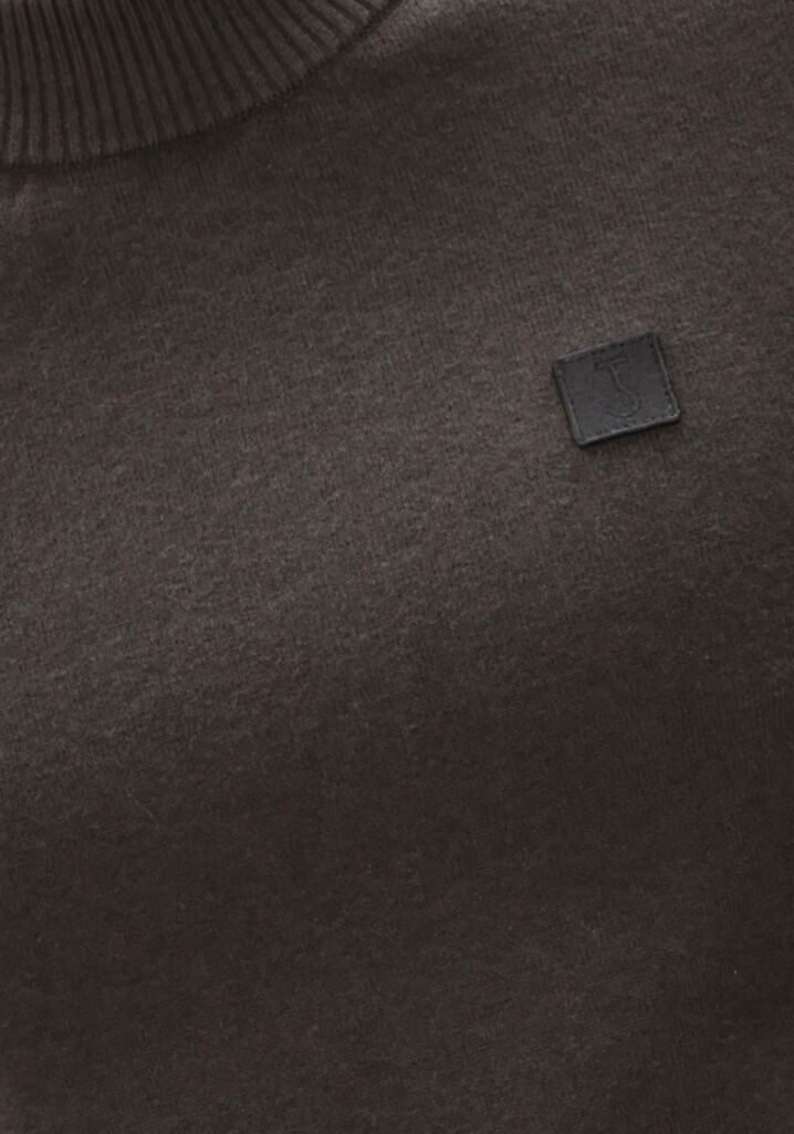 BUTCHER OF BLUE Pull CLIFDEN MOCK en marron - large