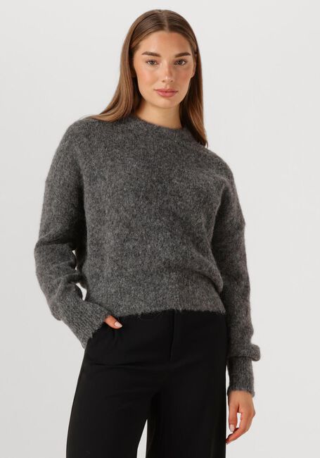 Grijze BY-BAR Trui SONNY NATURAL PULLOVER - large