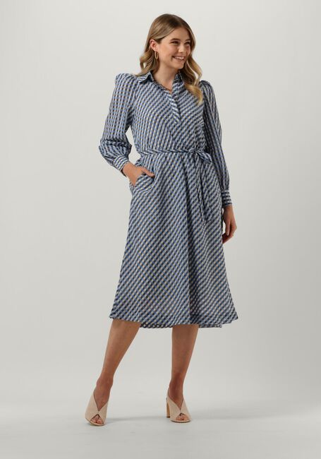 LEVETE ROOM Robe midi ANEMOONE 1 en bleu - large