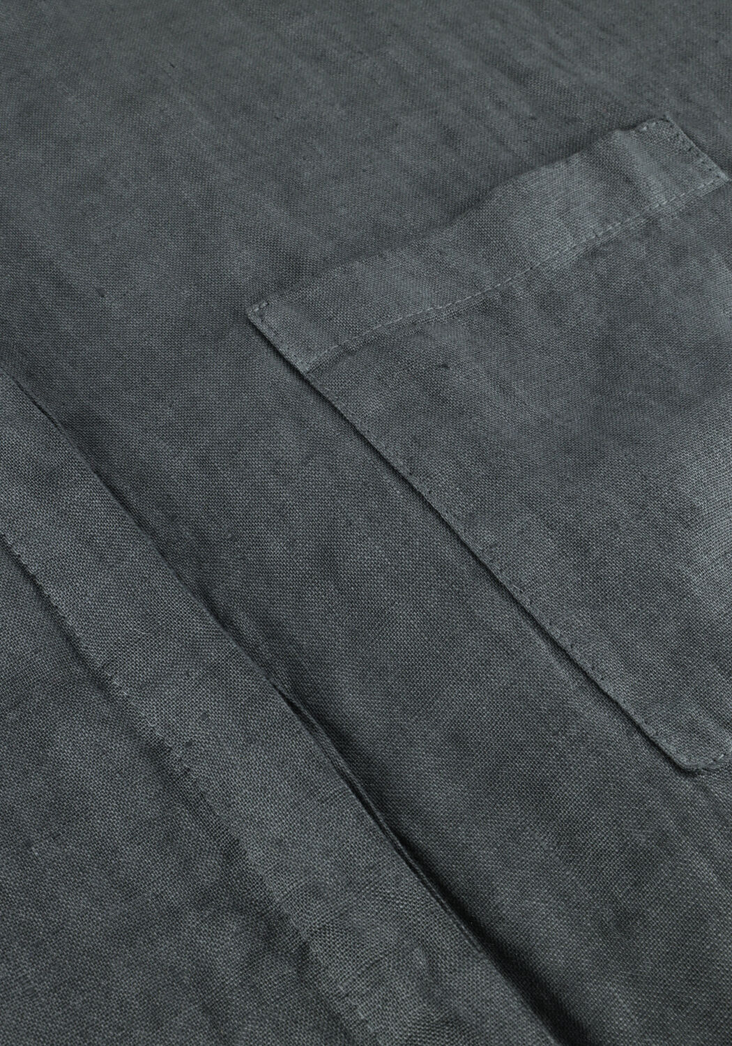 BY-BAR Mini robe HELLA LINEN DRESS Vert fonc&eacute; - large