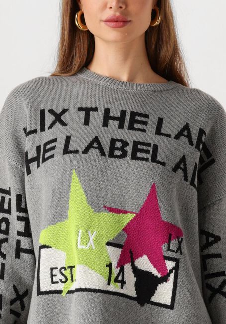 ALIX THE LABEL Pull LADIES KNITTED ALIX THE LABEL PULLOVER en gris - large