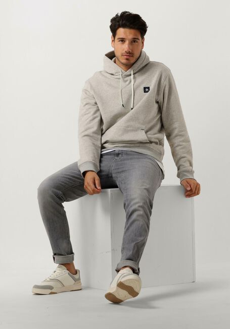 SCOTCH & SODA Chandail ESSENTIAL LOGO BADGE HOODIE Gris clair - large