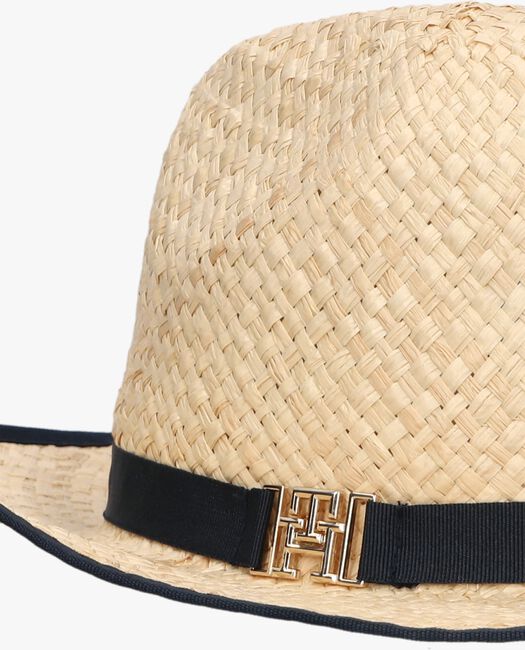 TOMMY HILFIGER BEACH SUMMER STRAW FEDORA HAT Chapeau en beige - large