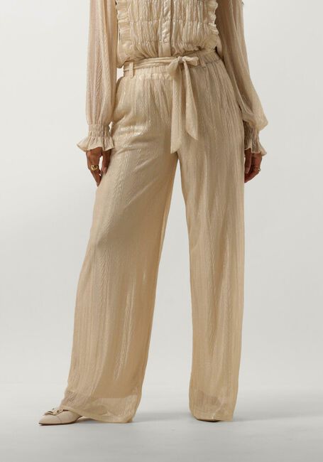 Beige STUDIO AMAYA Wijde broek DONNA - large
