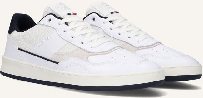 Witte TOMMY HILFIGER Sneakers RETRO COURT CUPSOLE Witte TOMMY HILFIGER Sneakers RETRO COURT CUPSOLE - large