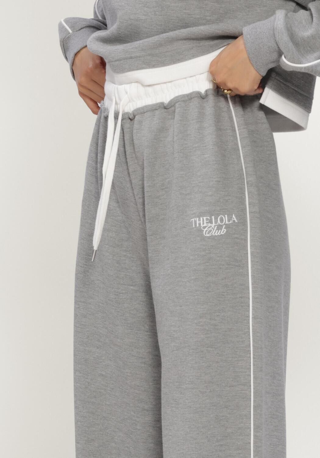 Grijze THE LOLA CLUB Joggingbroek KAYA PANTS - large
