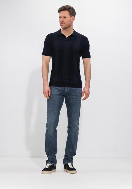 GENTILUOMO Polo POLO NO BUTTONS SS Bleu fonc&eacute; - large