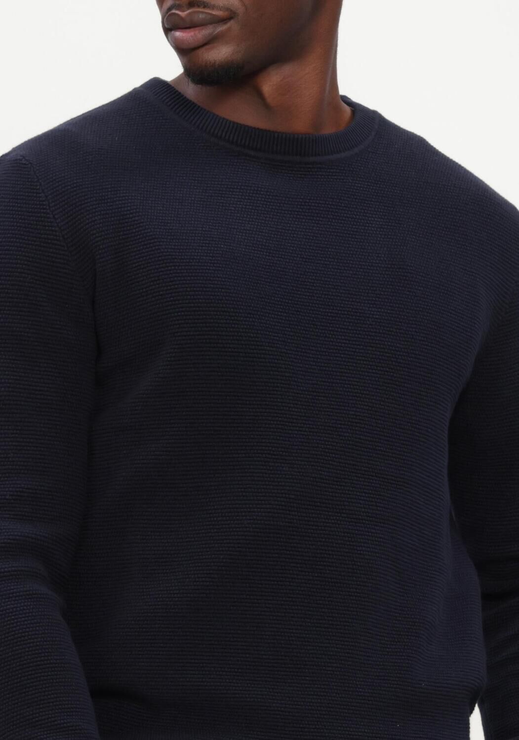 SELECTED MEN Pull SLHROSS LS KNIT STRUCTURE CREW NECK NOOS Vert fonc&eacute; - large