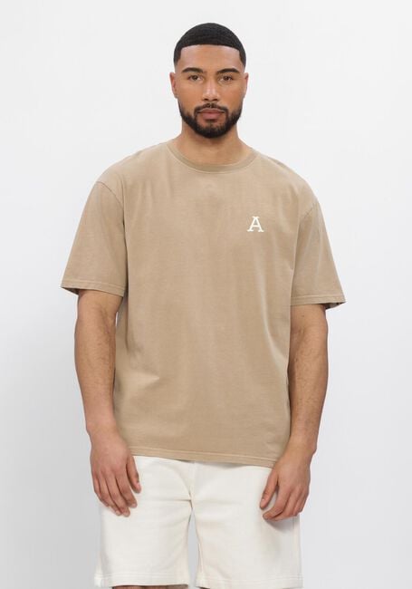 ANERKJENDT T-shirt AKVILLADS SUN PRINT SS TEE en beige - large