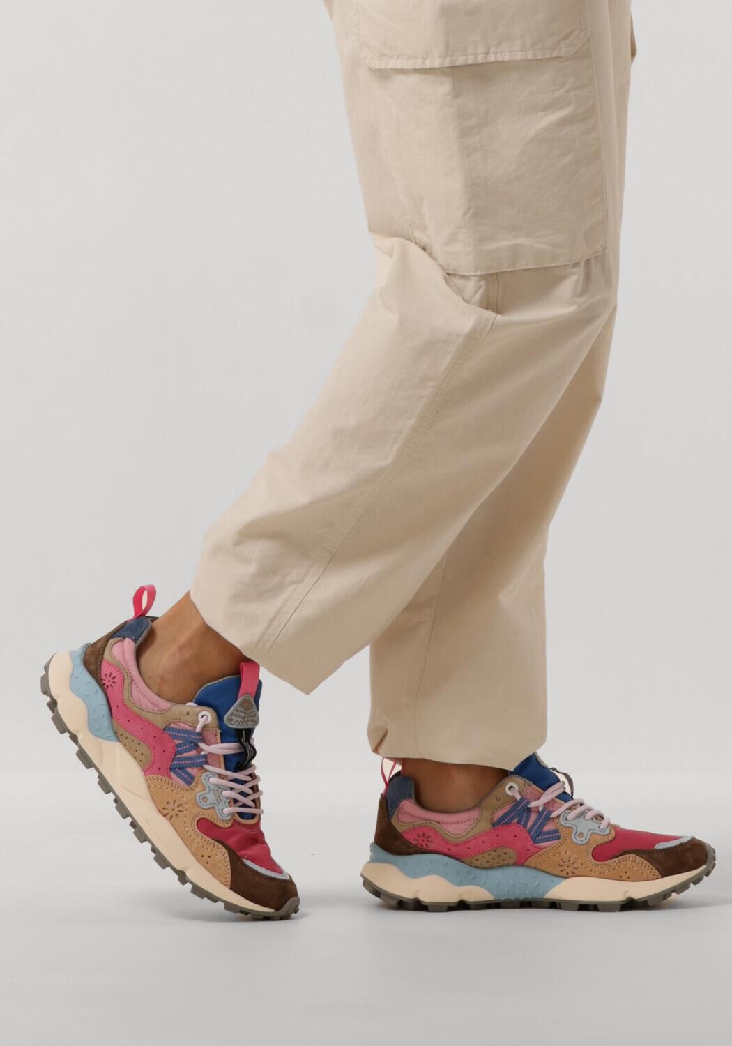 FLOWER MOUNTAIN Baskets basses YAMANO 3 WOMAN en rose - large