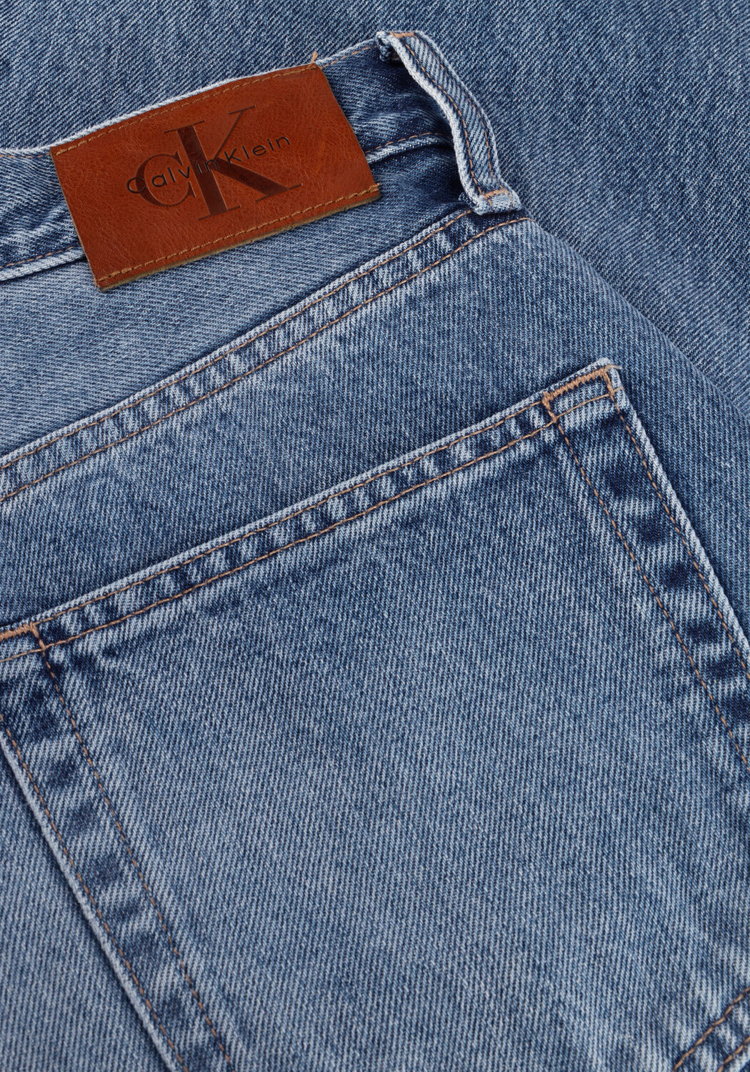 Blauwe CALVIN KLEIN Wide jeans THE WIDE LEG - large