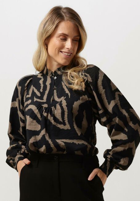 SUMMUM TOP ABSTRACT LEAVES Blouses en noir - large