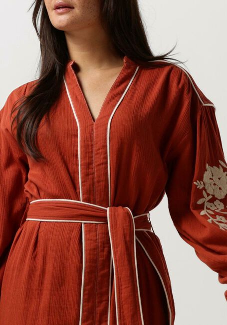 STELLA FOREST Robe midi E24RO012 en rouge - large