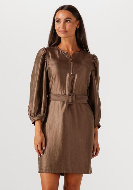 Bruine AAIKO Mini jurk SEMIRA CRINKLE VIS 545 - large