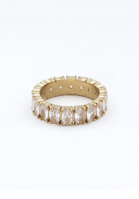 NOTRE-V RING STRASS CRYSTAL Anneau en or - large