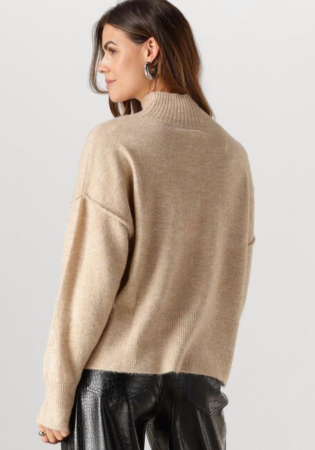 Y.A.S. Pull YASBALIS LS HIGH NECK KNIT en beige - large