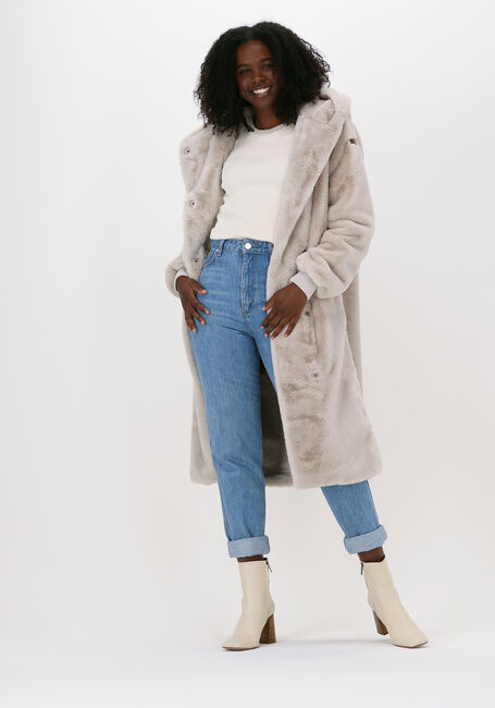 Ecru MOSCOW Faux fur jas NADJANA - large