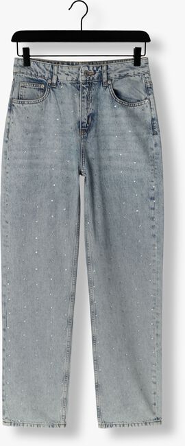 Lichtblauwe COLOURFUL REBEL Straight leg jeans JONES RHINESTONES DENIM - large