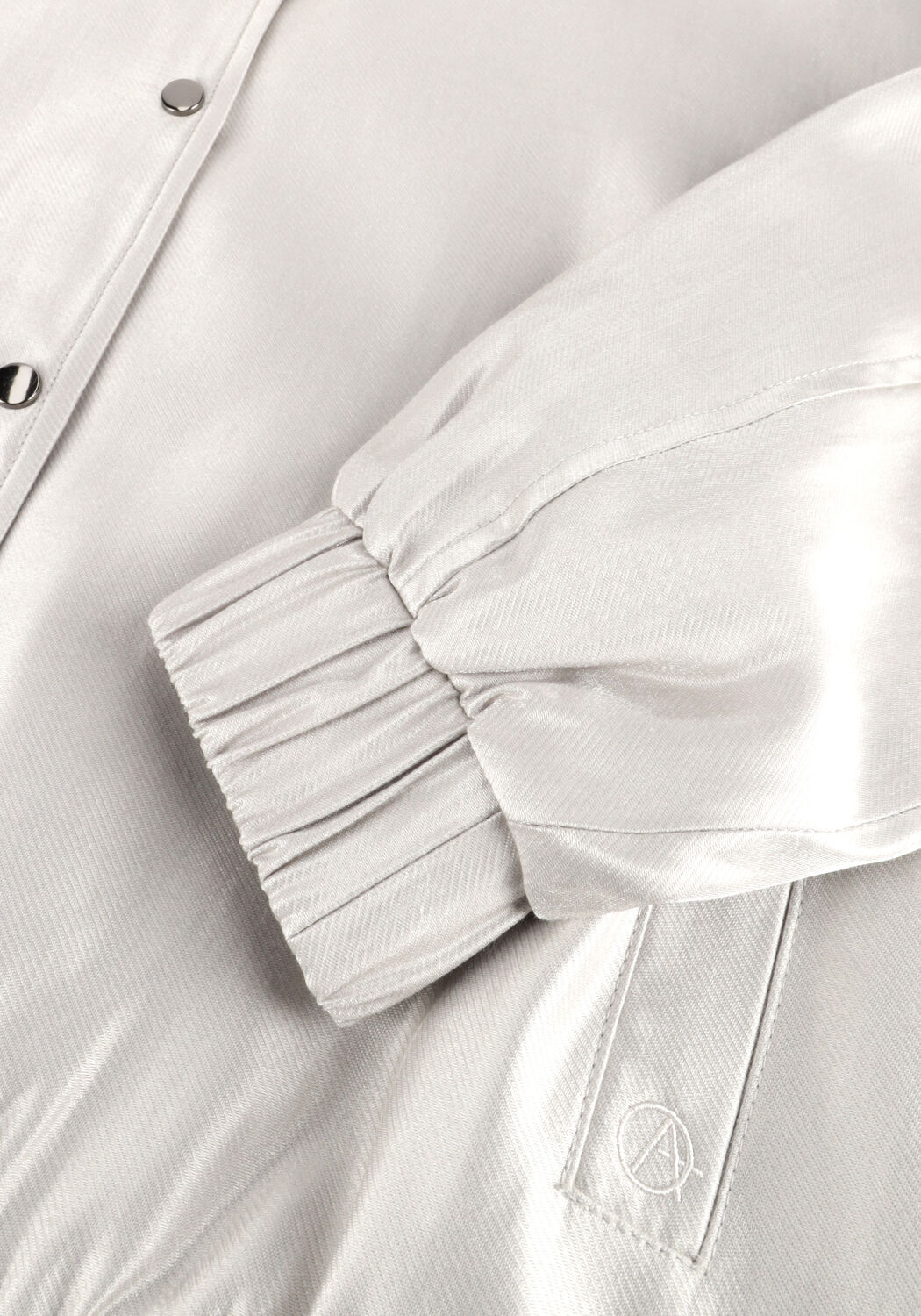 AIMEE THE LABEL Jack JOY BOMBER JACKET en argent - large