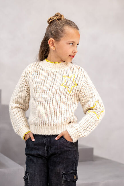 LIKE FLO Pull DONYA KNITTED SWEATER en beige - large