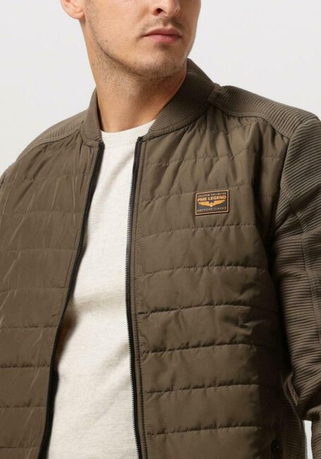 Groene PME LEGEND Jack ZIP JACKET OTTOMAN MIXED PADDED NYLON - large