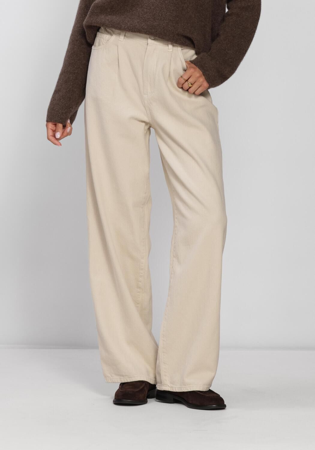 Zand KNIT-TED Broeken/jumpsuits CHARLY PANTS - large