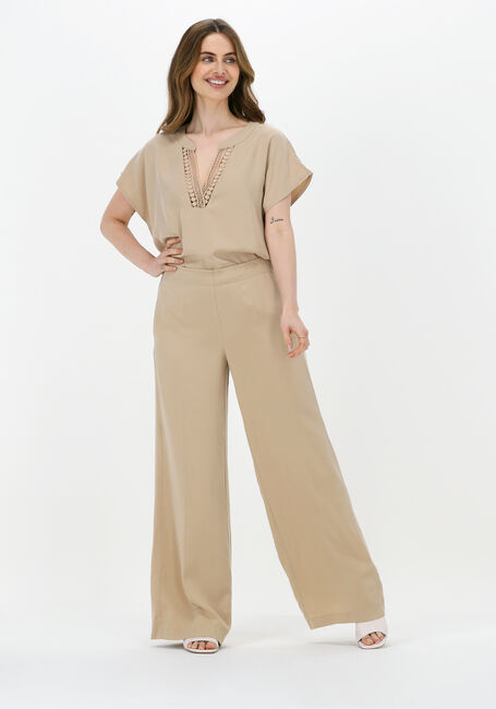 SUMMUM Haut TOP TENCEL en marron - large