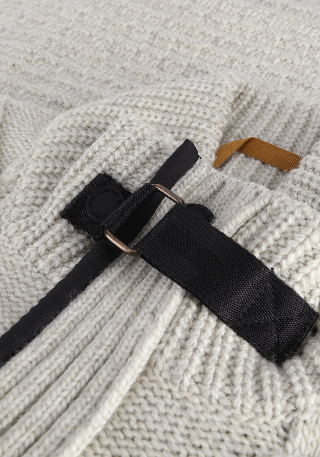 Lichtgrijze PME LEGEND Vest ZIP JACKET COTTON KNIT MIXED Y - large