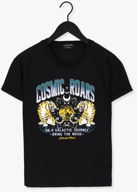COLOURFUL REBEL T-shirt COSMIC ROARS BOXY TEE en noir - large