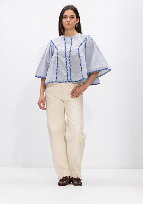 BY-BAR DAVIN PIN STRIPE BLOUSE Blouses en bleu - large