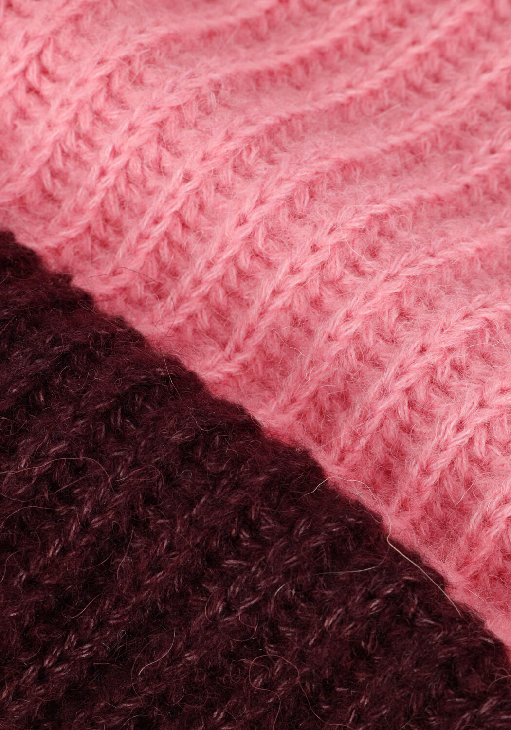 Roze SCOTCH & SODA Trui CHUNKY COLOUR BLOCK PULLOVER - large