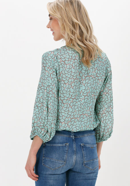 SUMMUM TOP BALLOON SLEEVES ALL OVER P Blouses en vert - large