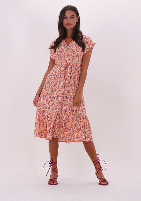 YDENCE Robe midi DRESS FLORENCE en orange - large