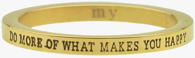 MY JEWELLERY Anneau GOLD QUOTE RING SET en or - large