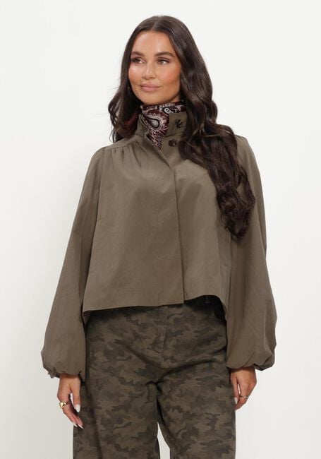 Khaki NEO NOIR Jack TIRSA TWILL JACKET - large